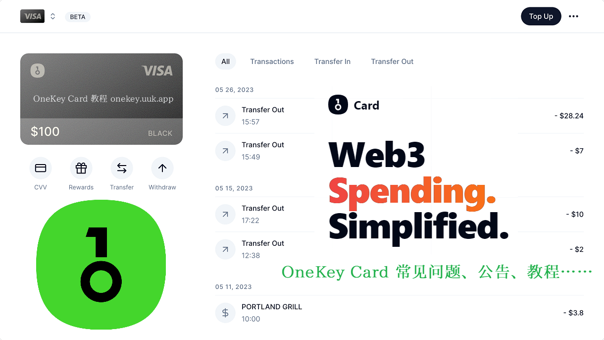 OneKey Card非美元交易手续费又涨价了 每笔+0.5U - 第1张图片